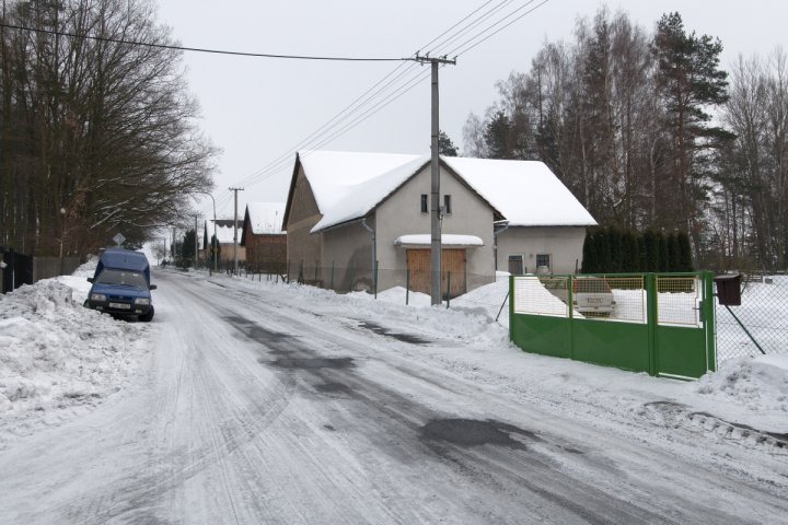 Mirošovice v zimě